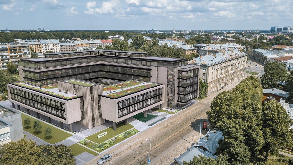 Veselības centrs 4:  Liela apjoma grīdas siltināšana ar Thermohite